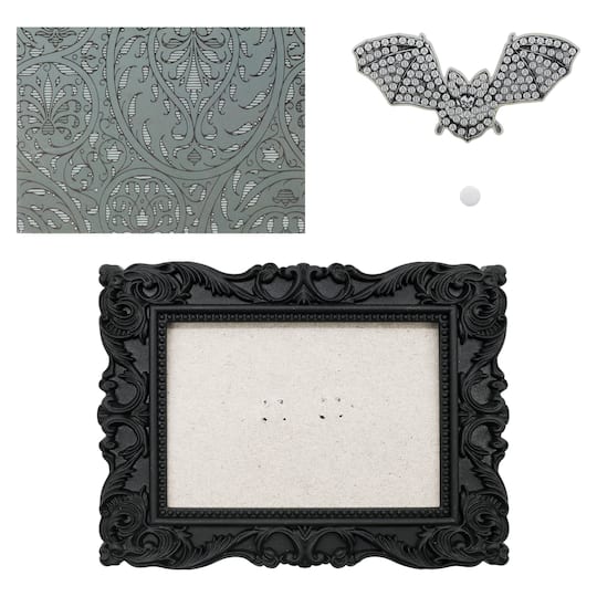 2" x 3" Bat Acrylic Surface Diamond Art Kit with Frame by Make Market®